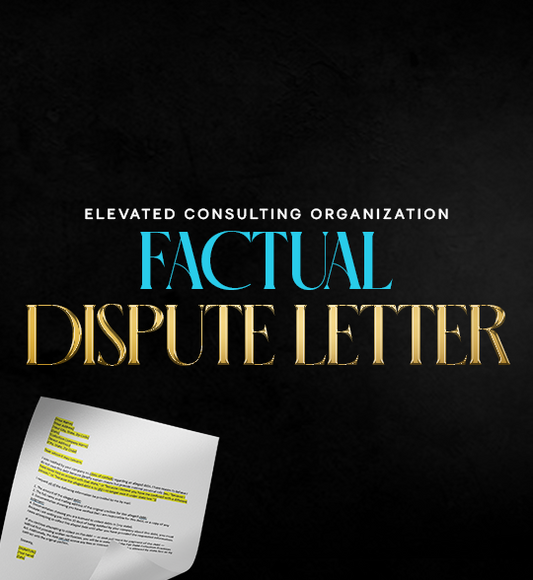 Factual Dispute Letter